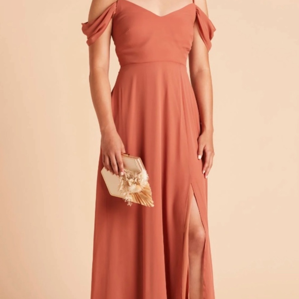 Birdy Grey Devin Convertible Dress Chiffon Terracotta Size S